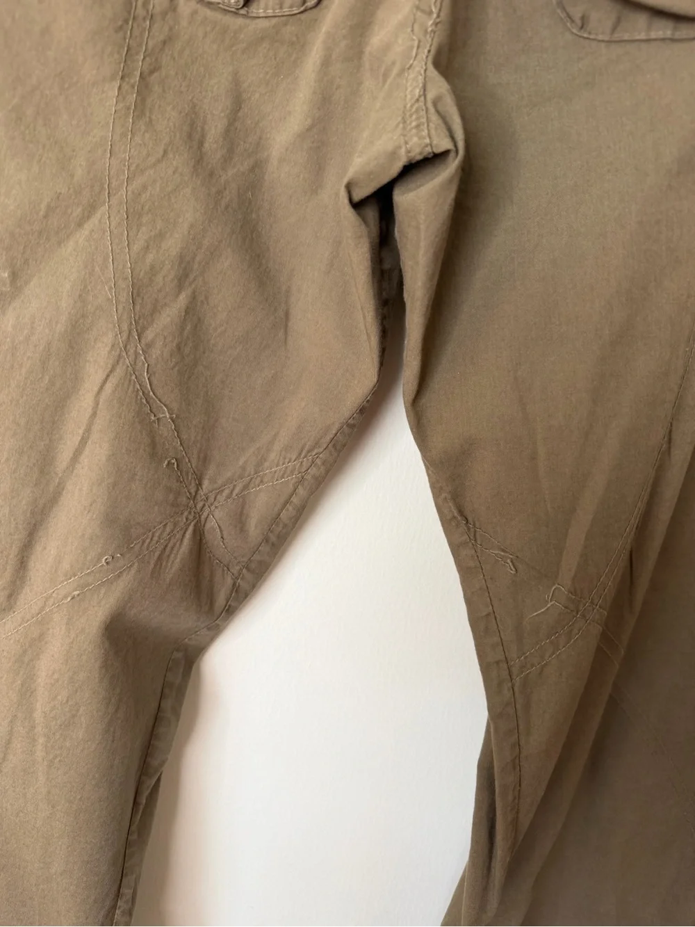 Pete & Greta utility Olive Cargo Pants Multiple Utility Pockets size 8 woman